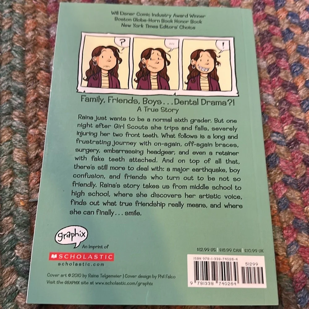 3 Raina‎ Telgemeier books Ghosts: A Graphic Novel and Smile NEW Guts